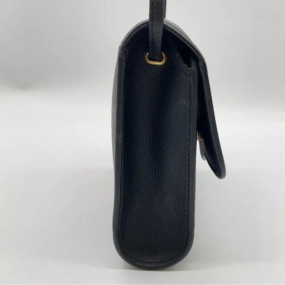 Authentic Christian Dior Black Leather Shoulder Bag - Picture 5 of 9